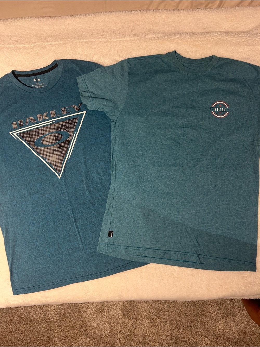 Oakley Teal Men's Graphic & Logo Tee Pair